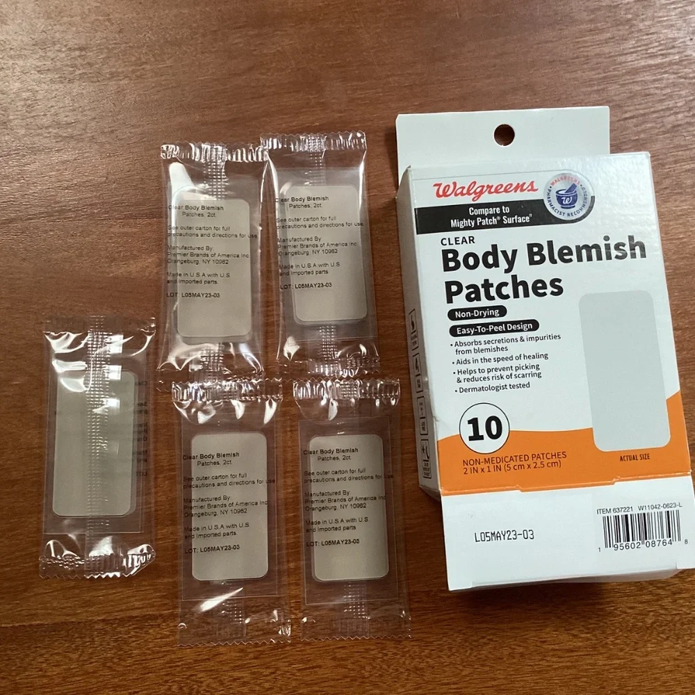 Walgreens Clear Nose and Body Blemish Patches Bundle of 2 Boxes NEW